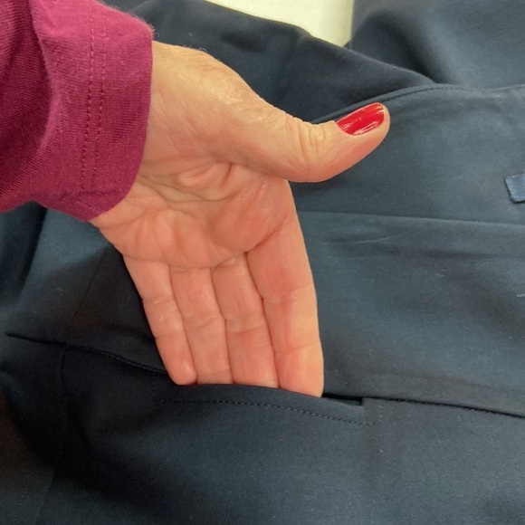 Tommy Hilfiger Navy Blue Pull-on Dress Trouser Skinny Leg Rayon/Nylon/Elastane - Picture 11 of 11